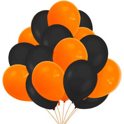 Set da 50 Palloncini Halloween, arancioni e neri