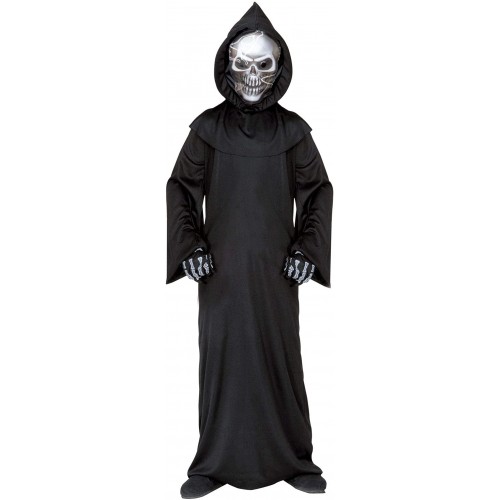 Travestimento Grim Reaper per bambini, costume con accessori