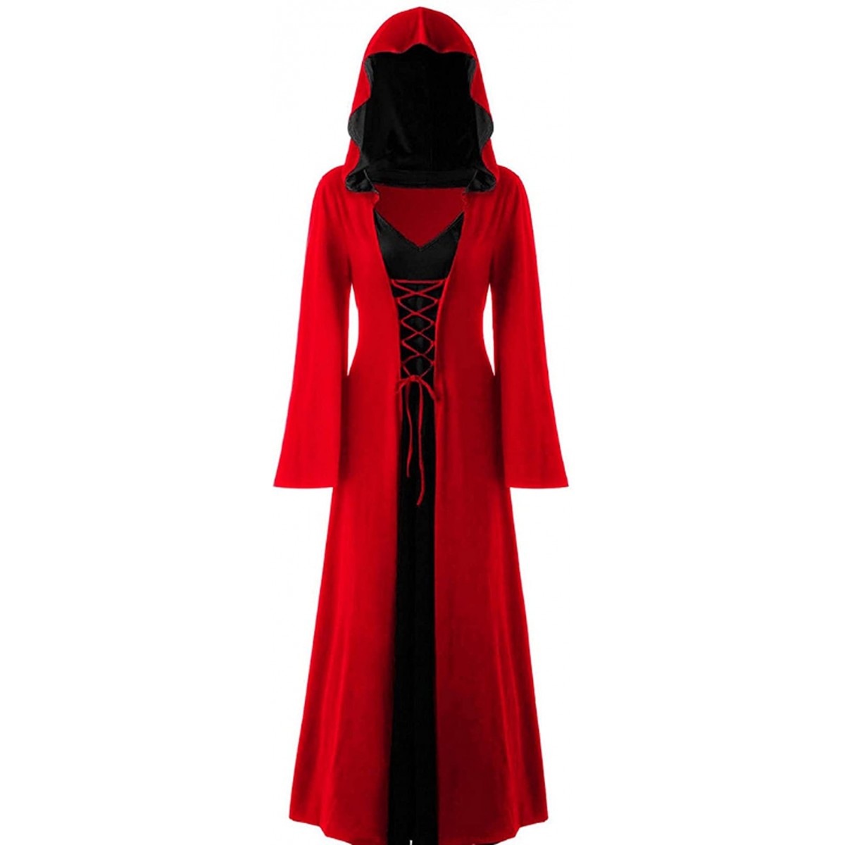 Costume da Lady Vampiro, rosso, per adulti