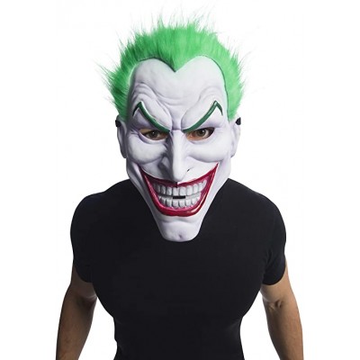 Maschera da Joker di Batman - DC comics, in pvc, con capelli