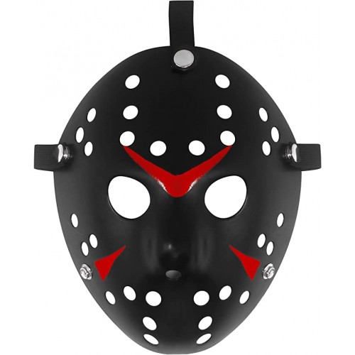 Maschera di Jason, black, horror, taglia unica, per adulti