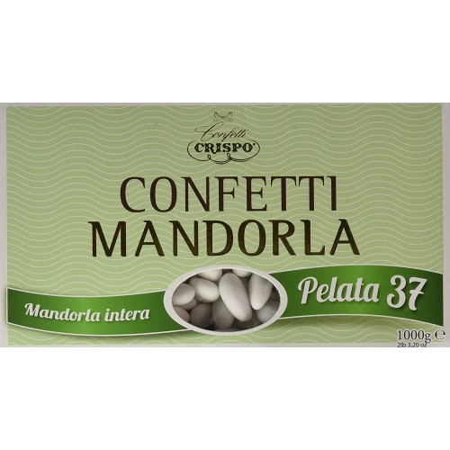 Confetti Crispo alla Mandorla pelata 37 da 1kg, Made in Italy