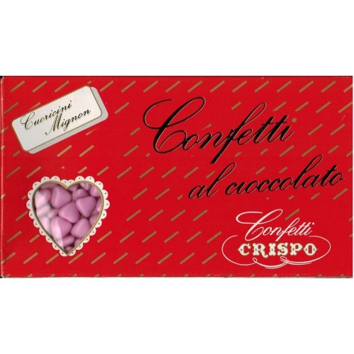 Confetti Cuoricini Mignon rosa Crispo da 1 kg