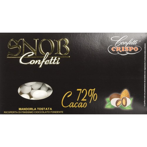 Confetti Crispo Snob Cacao 72%, 4 confezioni da 400 gr, (2kg)