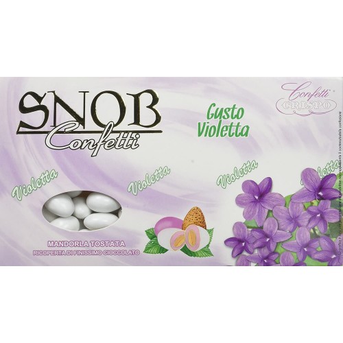 Confetti Crispo Snob Violetta, 4 confezioni da 500 g [2 kg]