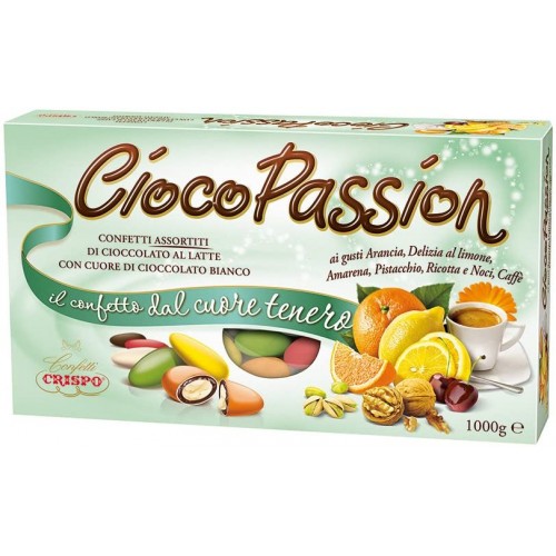 Confetti Crispo CiocoPassion Gusti frutta da 1 kg, assortiti