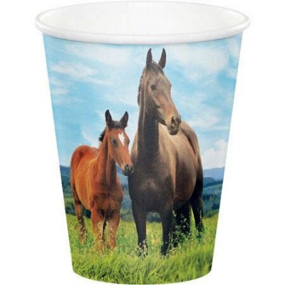 Irpot Kit n 34 Decorazioni Compleanno Cavalli Verde - Horse & Pony
