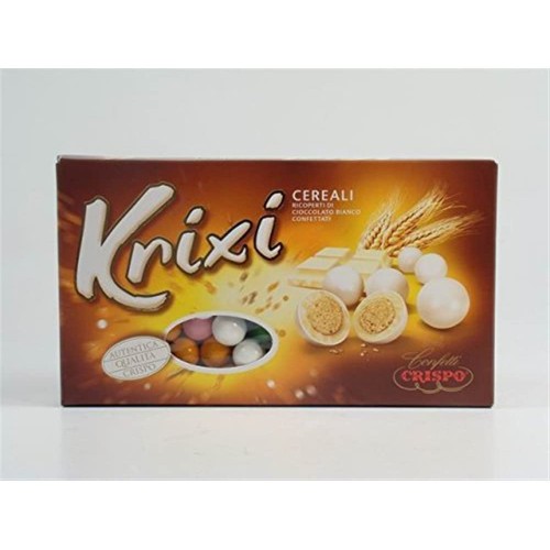 Confetti Crispo Krixi, con cereali, conf. da 900gr, colori assortiti
