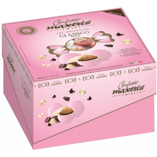 Confetti Dolce Evento, con nocciola, rosa 500 Gr, Maxtris