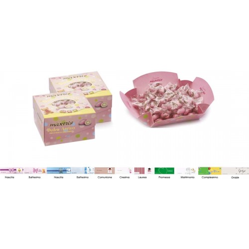 Kit 2 conf. Confetti Dolce Evento rosa Maxtris, per confettate