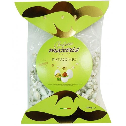Confetti Maxtris Twist al pistacchio, da 1kg, con mandorla tostata