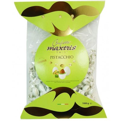 Confetti Maxtris Twist al pistacchio, da 1kg, con mandorla tostata