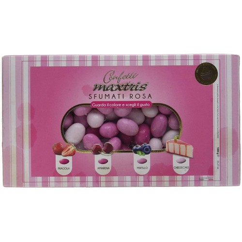 Confetti Maxtris sfumati rosa e lilla, 4 gusti assortiti