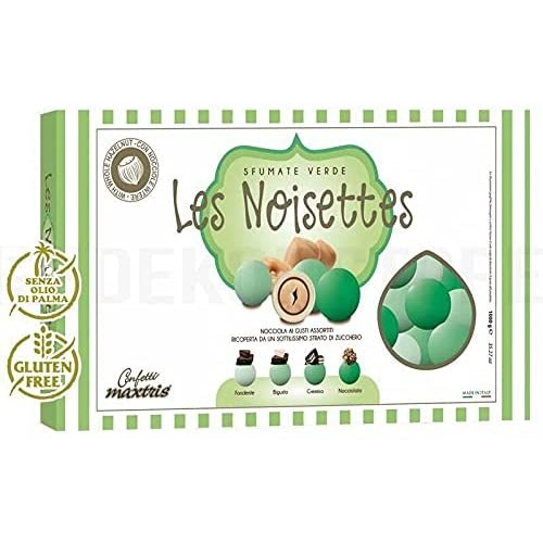 Confetti Maxtris Les Noisettes sfumati verdi, 4 gusti