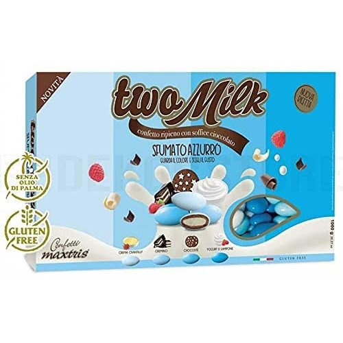 Confetti Maxtris Two Milk azzurri, da 1 kg