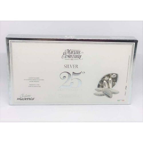 Confetti Maxtris Luxury argento, da 500gr, al cioccolato