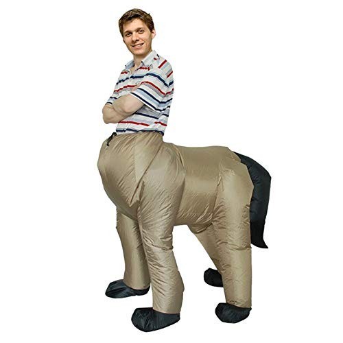 ghfcffdghrdshdfh Inflatable Animal Half Horse Beast Costumes Halloween Party Cosplay for Adult