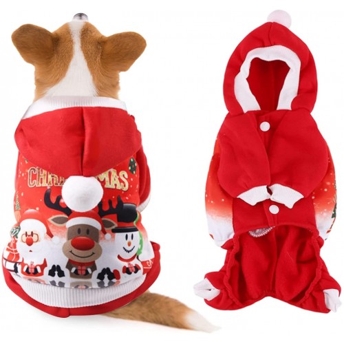 Vestito Babbo Natale per animale domestico, cane di piccola taglia