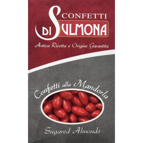 Confetti di Sulmona rossi, con mandorla, da 1kg