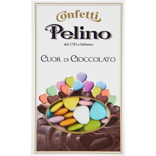 Confetti cuore Pelino Sulmona, da 300gr, con cioccolato