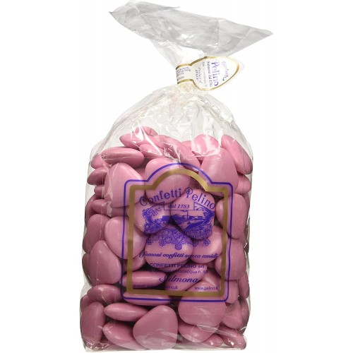 Confetti Sulmona cuori rosa, Pelati, conf. da 1 kg