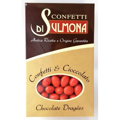 Confetti di Sulmona Ciocomandorla rossi, doppio cioccolato