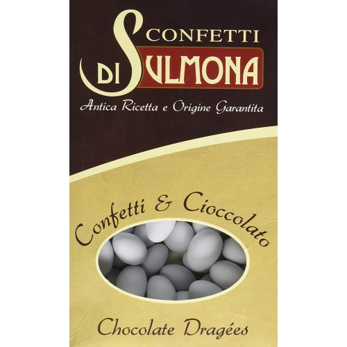 Confetti di Sulmona doppio cioccolato, bianchi, da 500gr