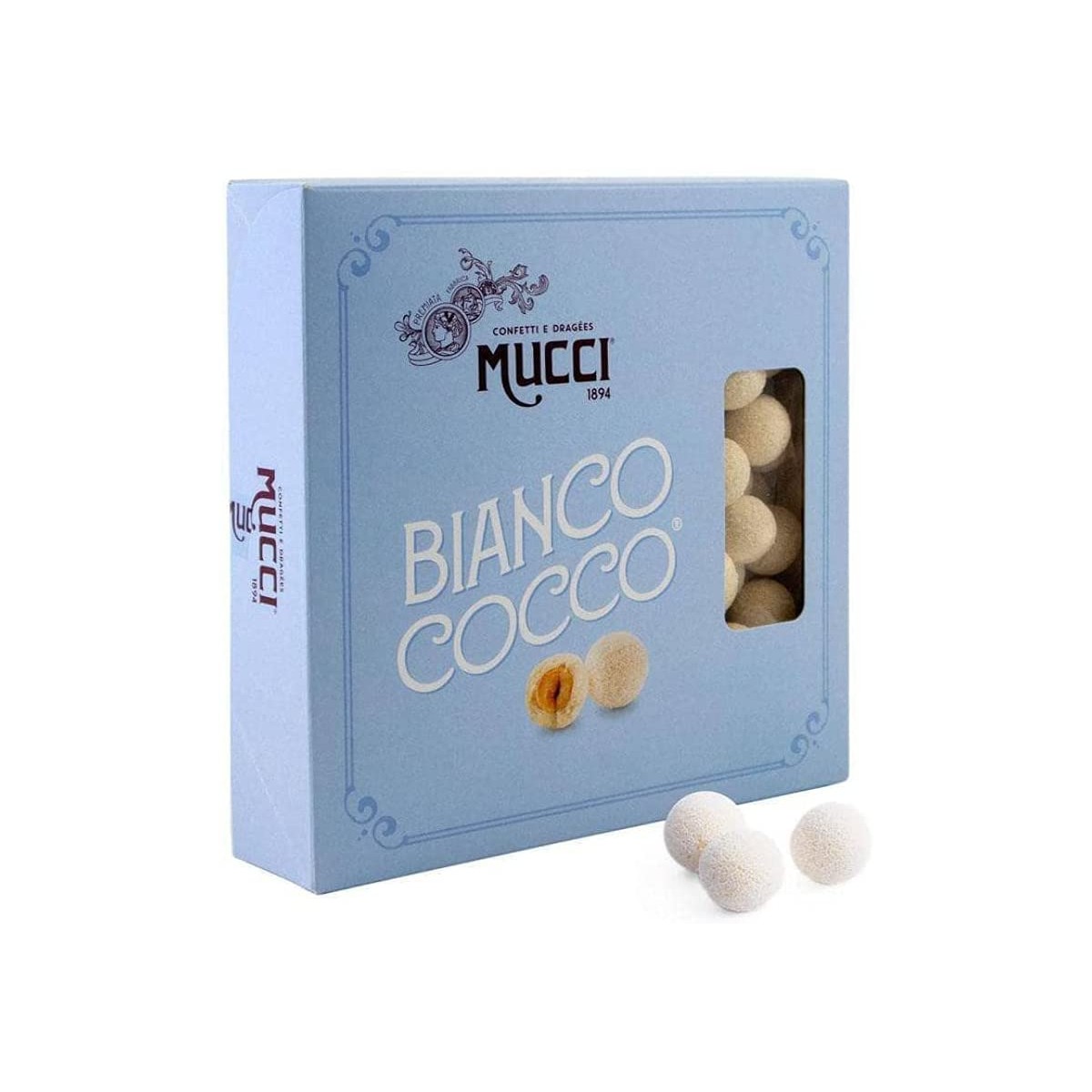 Confetti Bianco Cocco - Mucci Giovanni, con cioccolato