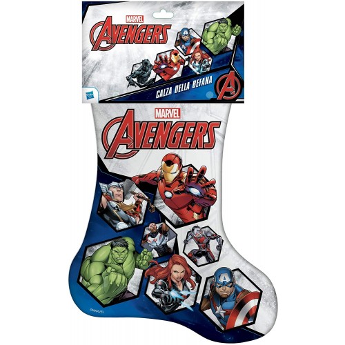 Calza befana Marvel Avengers Hasbro, con sorprese all'interno
