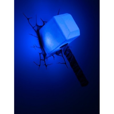 3D Light Fx Lampada LED 3D Philips-Martello di Thor-Marvel, Multicolore, 10 x 15 x 26 cm