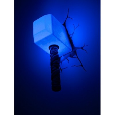3D Light Fx Lampada LED 3D Philips-Martello di Thor-Marvel, Multicolore, 10 x 15 x 26 cm