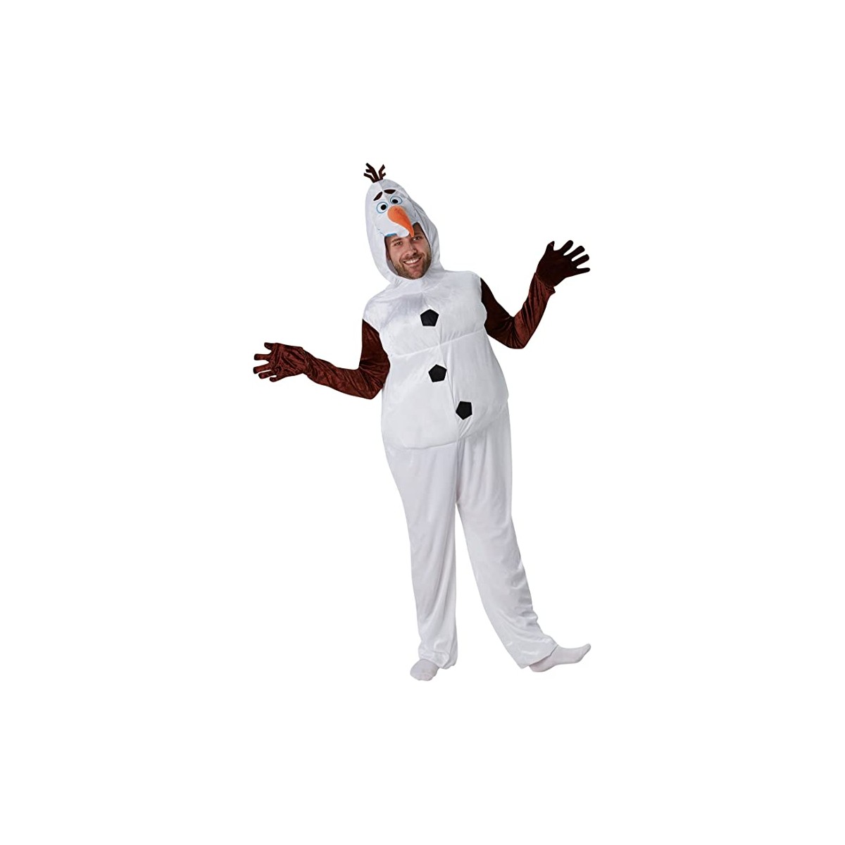 Costume Olaf pupazzo di neve, Frozen, per adulti, Disney original