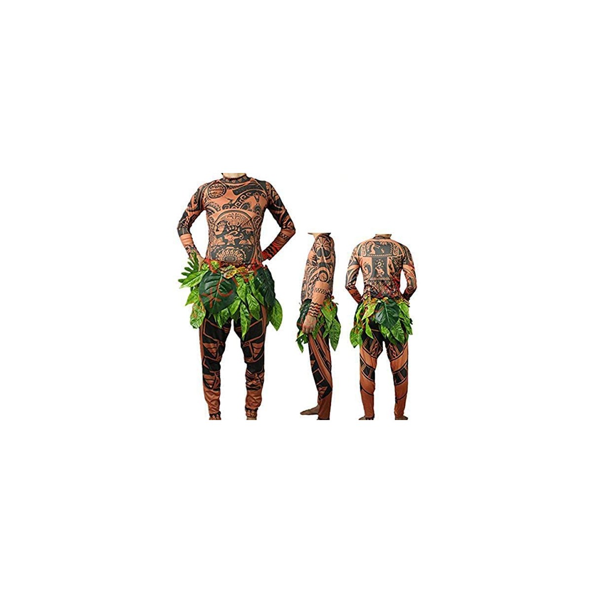Costume Maui, con gonna a foglie, Oceania Disney