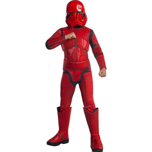 Costume Star Wars Ep 9, rosso Stormtrooper, per adulti