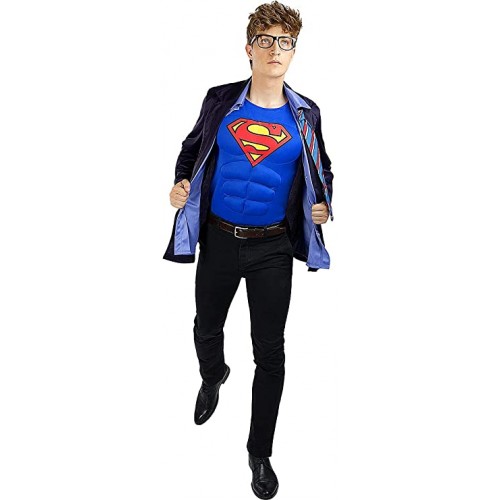 Costume di Clark Kent per uomo, Super Man - DC Comics