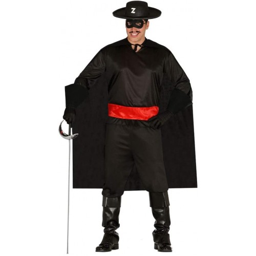 Costume Zorro per adulti, con maschera e mantello