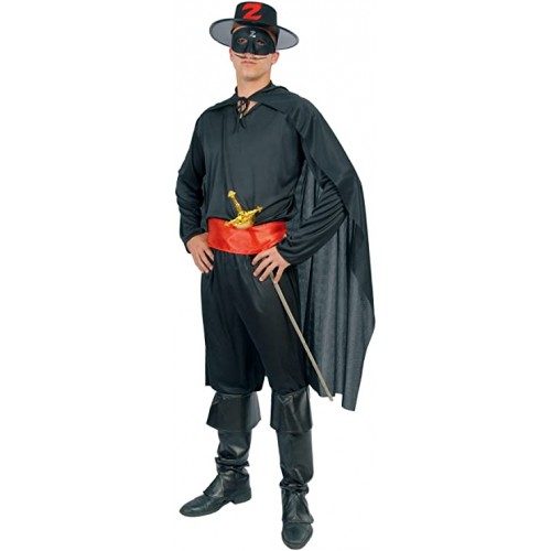 Costume da giustiziere, bandito, Zorro per adulti
