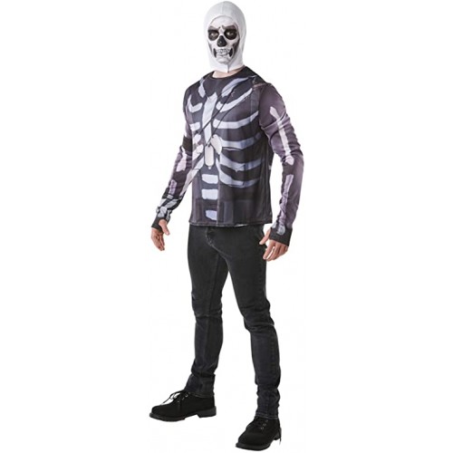 Costume di Milite Teschio Skull Trooper , Fortnite, per adulti