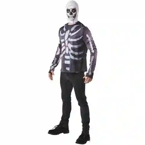 Costume di Milite Teschio Skull Trooper , Fortnite, per adulti