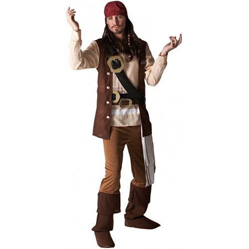 Travestimento da Jack Sparrow di Pirati dei Caraibi, per adulti