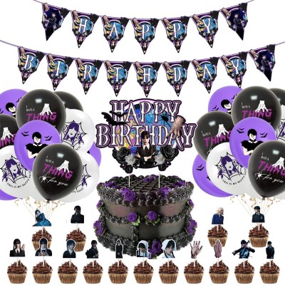 Kit Compleanno Mercoledì Addams per feste a tema