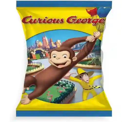 10 confezioni patatine Curioso come George, da 25 gr