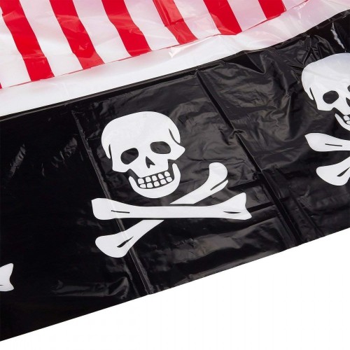 Pirate party supplies - 3 confezione di teschi e ossa tovaglie rettangolare in plastica usa e getta per bambini, addobbi di c