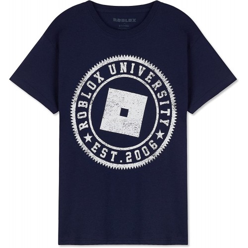 T-Shirt Bambino Roblox Game, 100% cotone, con stampa frontale
