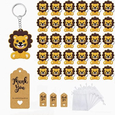 Set da 30 portachiavi forma leone, idea regalo o bomboniere bambini