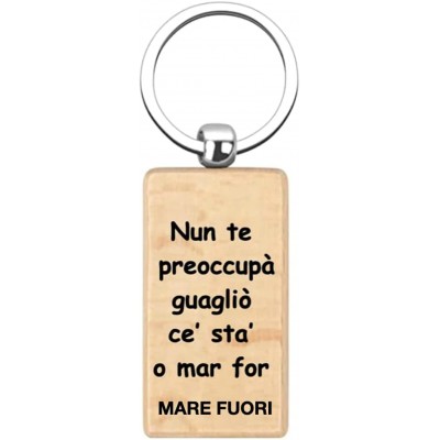 Portachiavi mare Fuori, personalizzato con frase, idea regalo