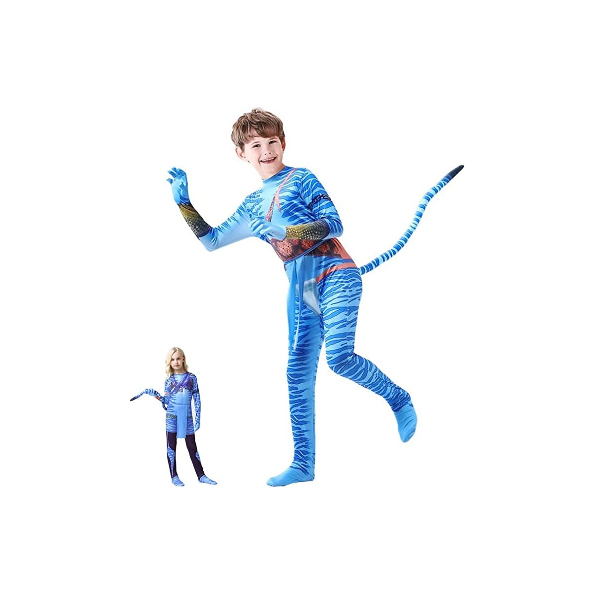 Costume Avatar per bambini, originale, per Carnevale