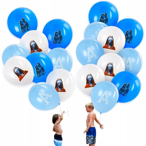 Set da 30 palloncini lattice tema Avatar per feste a tema