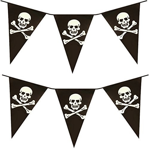 Bandierine Pirati Black Skull