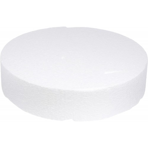 Disco in polistirolo da 30 cm x 7 cm, base torta tonda